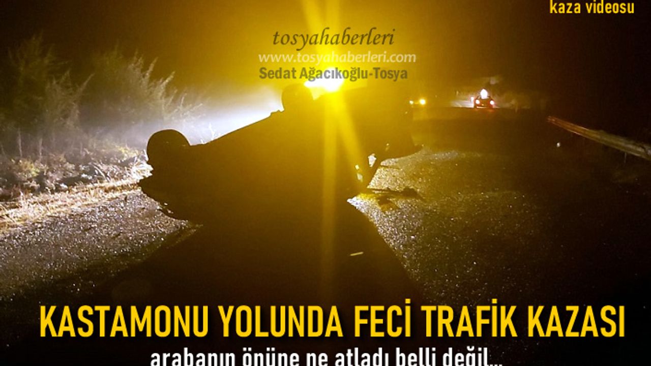 Tosya'da Trafik Kazasında 1 kişi Yaralandı