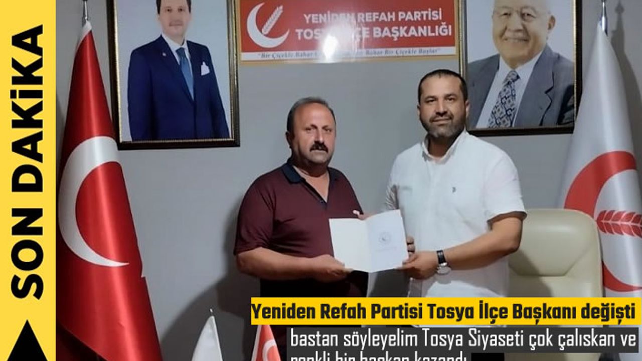 Yeniden Refah Partisi Tosya İlçe Başkanı Osman Kibar