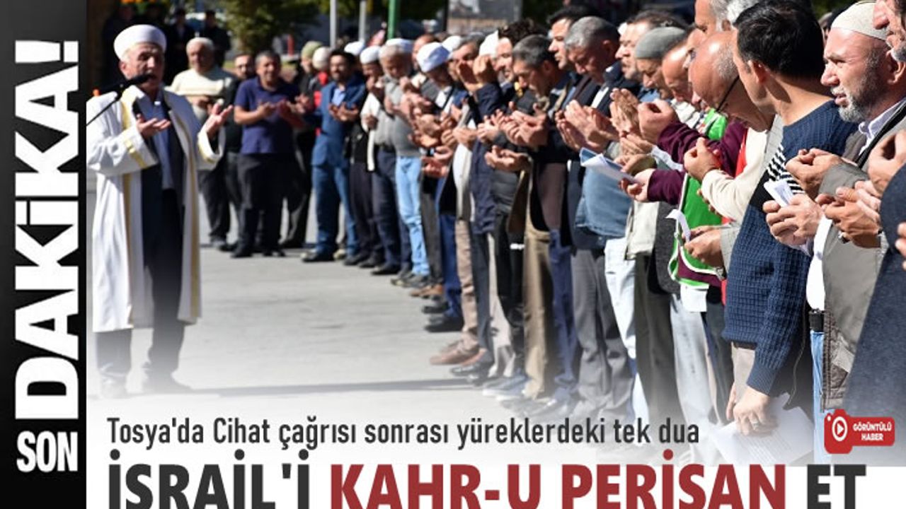 Tosya’da Filistin Şehitleri için Gıyabi Cenaze Namazı Kılındı