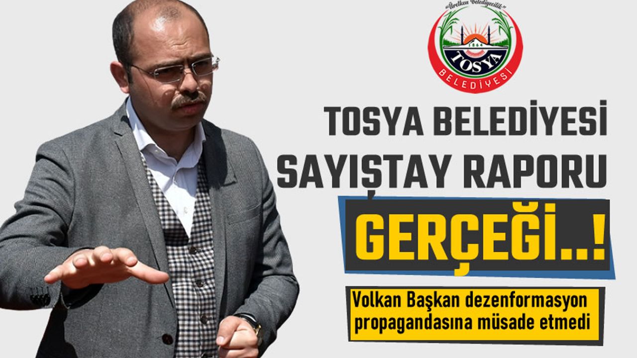 Tosya Belediyesi Sayıştay Raporu Gerçeği !
