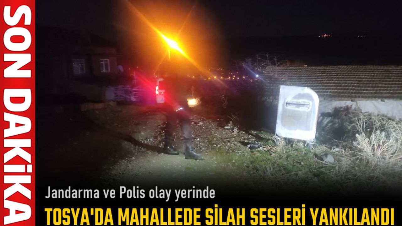 Tosya'da Mahallede Silah Sesleri Yankılandı