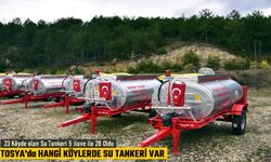Tosya'da 28 Köyde Su Tankeri Dağıtımı Yapıldı