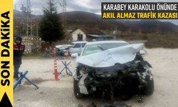 Tosya Karabey Jandarma Karakolu önünde Trafik Kazası