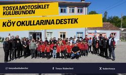 Tosya Motosiklet Kulübü'nden Köy Okullarına Destek