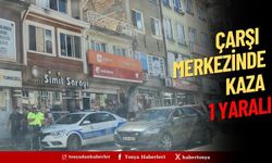 Çarşı İçinde Motosiklet Kazası: 1 Yaralı