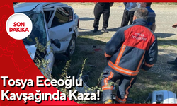 Tosya Eceoğlu Kavşağında Kaza!