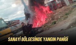 Sanayi Bölgesinde Yangın Paniği