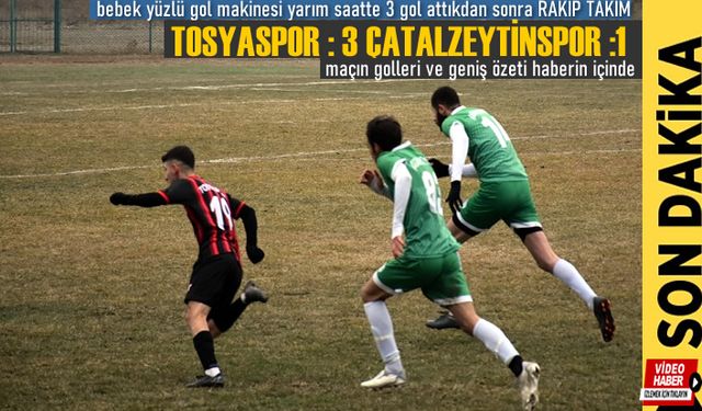 Kastamonu 1.Amatör Ligde Tosyaspor -Çatalzeytinspor’u 3-1 Yendi