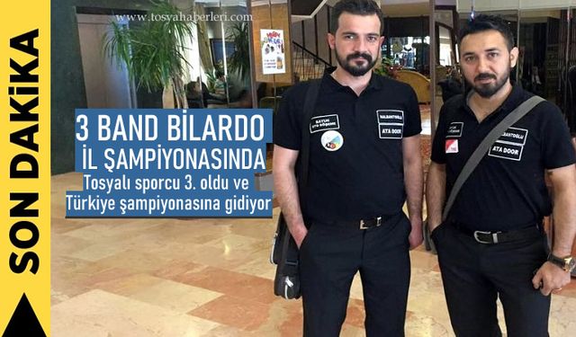 Tosyalı Bilardocu Türkiye Şampiyonasına Gidiyor