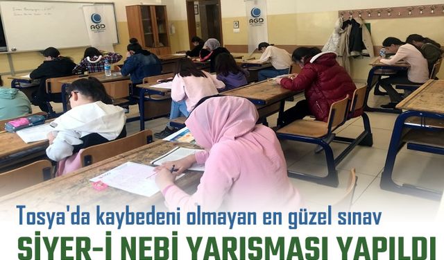 Siyer-i Nebi Ortaokullar Sınavı Tosya’da Yapıldı