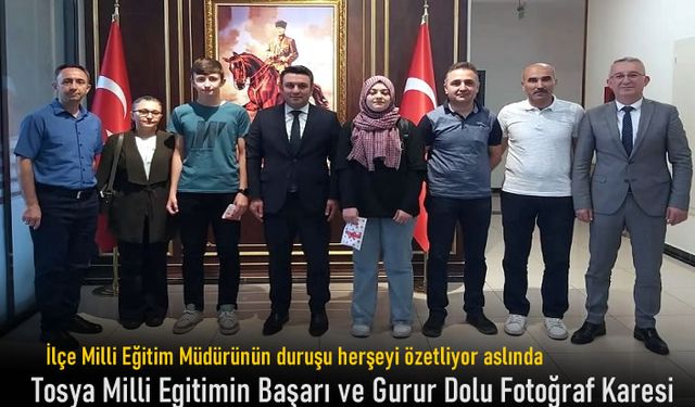 TOSYA KAYMAKAMI LGS BİRİNCİLERİNE ÖDÜL VERDİ