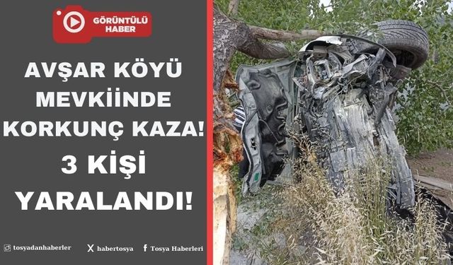 Avşar Köyü Mevkiinde Korkunç Kaza