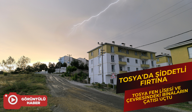 Tosya'da Şiddetli Fırtına