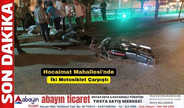 Hocaimat Mahallesi'nde İki Motosiklet Çarpıştı