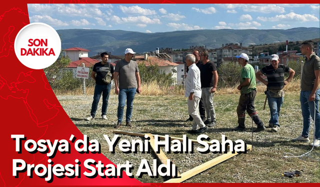 Tosya’da Yeni Halı Saha Projesi Start Aldı