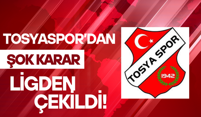 Tosyaspor’dan Şok Karar! Ligden Çekildi!