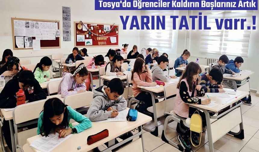 Tosya'da 29 Okulda 6 Bin Öğrenci Tatil Yapacak