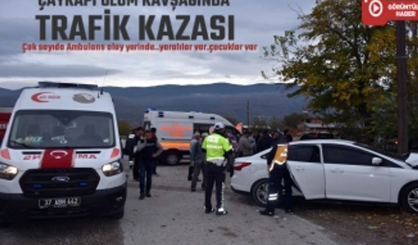 Tosya D100 karayolunda Trafik Kazasında 6 kişi yaralandı