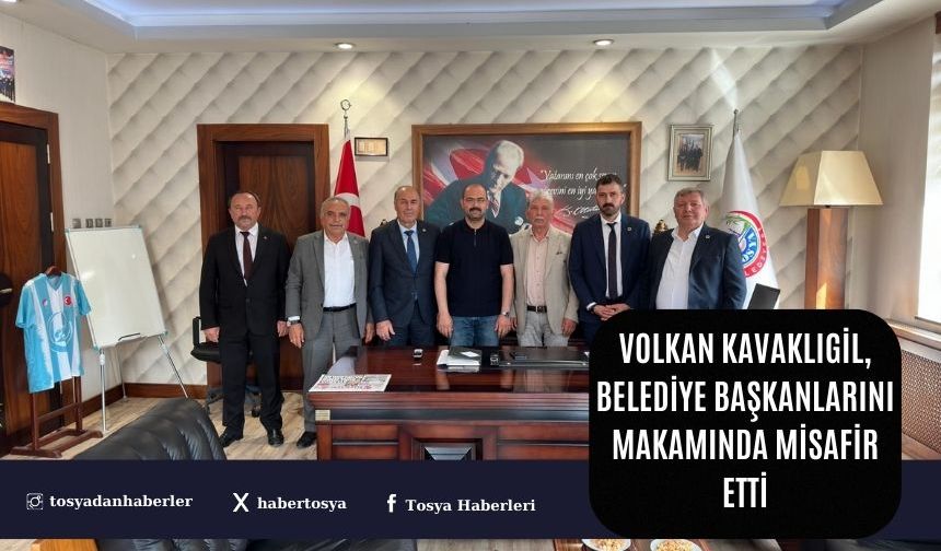 Volkan Kavaklıgil,  Belediye Başkanlarını Makamında Misafir Etti