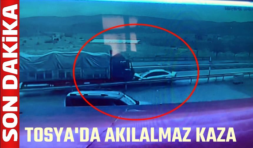 TOSYA D100'DE AKILALMAZ TRAFİK KAZASI