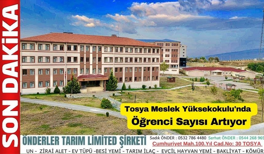 Tosya Meslek Yüksekokulu'nda Öğrenci Sayısı Artıyor